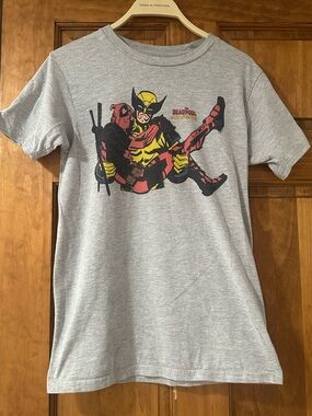 Marvel Deadpool & Wolverine Graphic Tee - Gray S